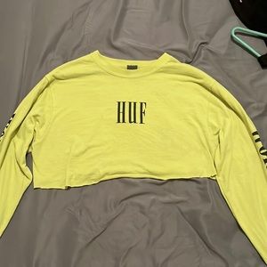 Huf cropped long sleeve tee